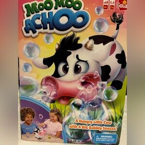 Moo Moo Achoo Kids Game - Black & White Cow